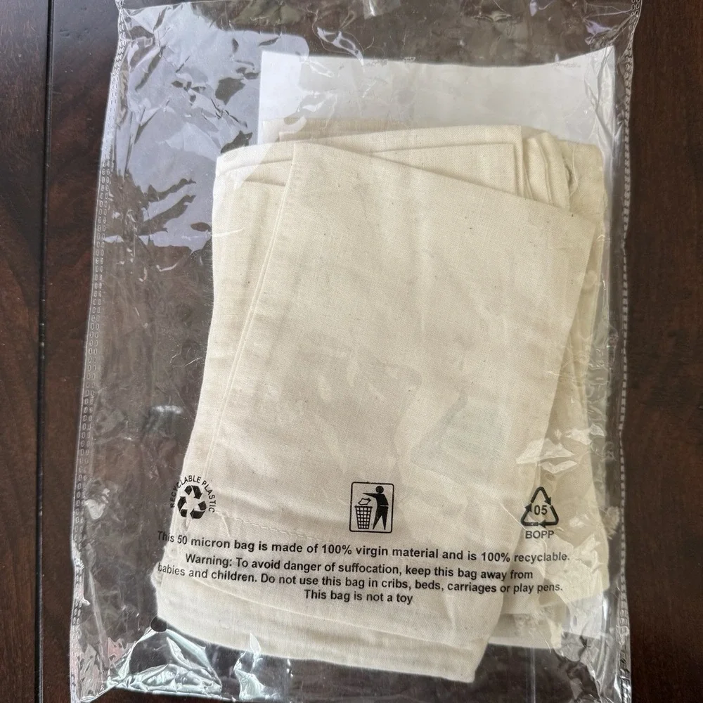 22‎ Natural Cotton Canvas Drawstring Pouches 4x6 Jewelry Gift Favor Bags Lot New